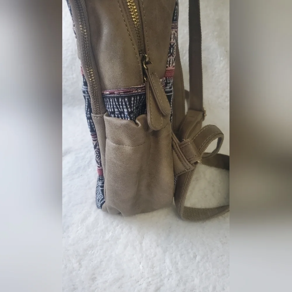 Women Casual Daypack‎ Purse Lightweight Travel Canvas Leather Boho Backpack